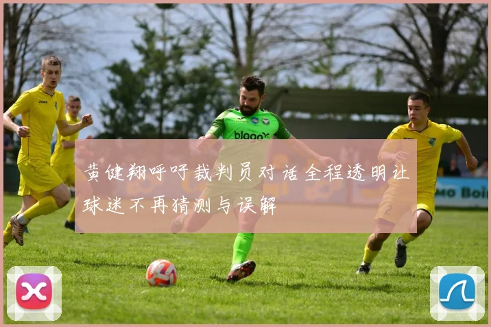黄健翔呼吁裁判员对话全程透明让球迷不再猜测与误解